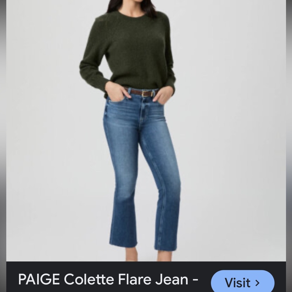 PAIGE COLLETTE CROP FLARE Leg Jeans